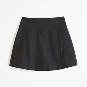 Abercrombie YPB sculptLUX lined wrap skirt in black (size S)